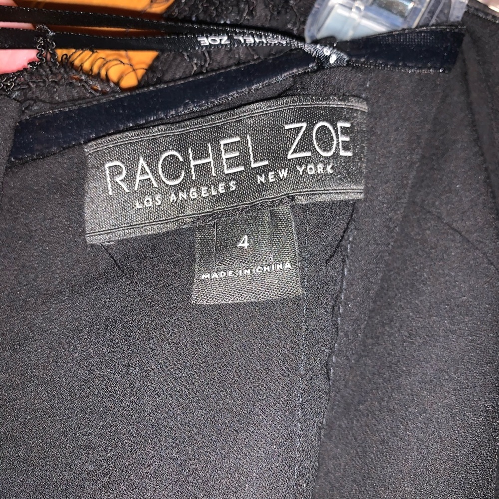 Rachel Zoe Black Laced Jumpsuit Size 4 - Picture 8 of 16